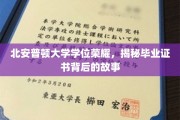 北安普顿荣耀揭秘，学位证书背后的非凡历程