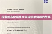 解码新布伦瑞克大学成绩单的神秘面纱