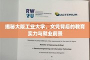 解码大阪工业大学，学历背后的教育底蕴与未来职场航向