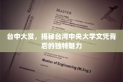 台湾中央大学文凭的台中大赏之谜，探寻文凭背后的独特风采