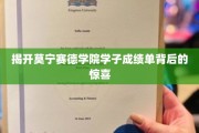 解码莫宁赛德精英学子卓越成绩背后的秘密力量